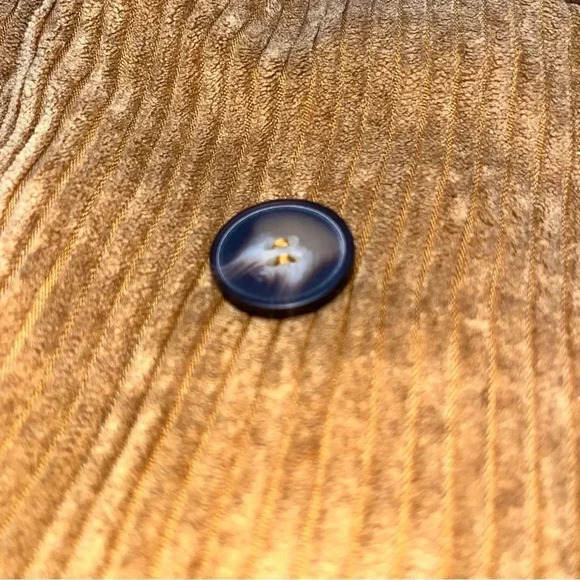 Hem and Thread Corduroy, Floral lined, Double breasted, blazer, jacket w pockets - Picture 12 of 14